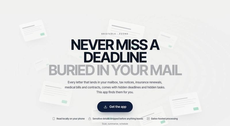 Briefable, the site